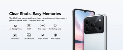 DOOGEE Note56 Pro Android 16 Gemini AI "battery 6150 mAh 32 Go RAM (4 + 28) 128 Go ROM Support Widevine L1