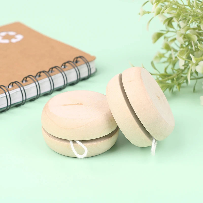 Portable Wooden Yoyo Ball Colorful Handmade Toy Creative Play & Craft Accessories for Children