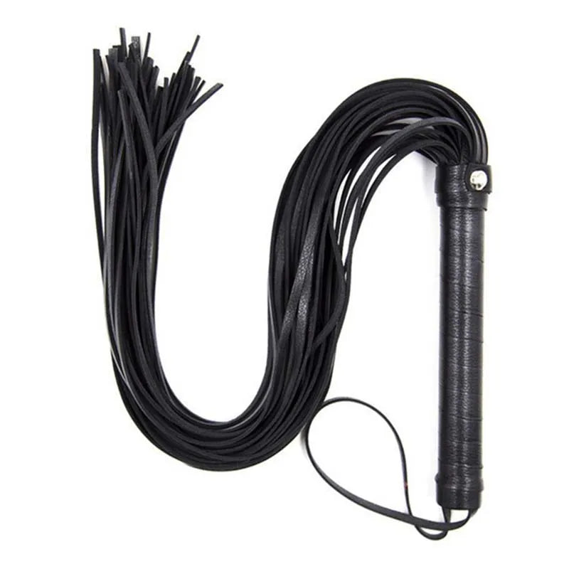 Faux Leather Pimp Whip Racing Riding Crop Party Flogger Queen Black Horse Riding Whip New