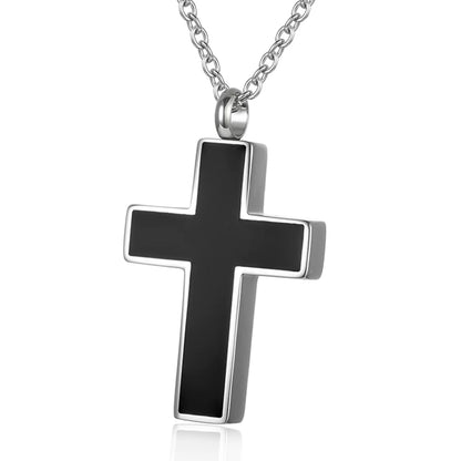 Cremation Necklace - Stainless Steel Ashes Pendant for Human Ash, Memorial Urn Jewelry Keepsake