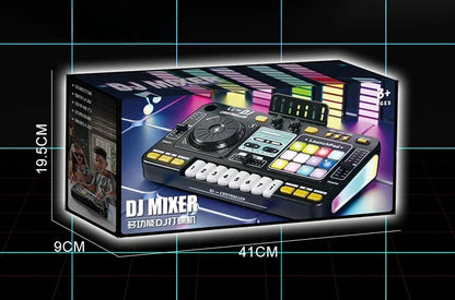 Simulation DJ Mixer Controller Kids Toys Multifunctional Music Effect Children Toy Electronic Musical Instrument Game Birthday Gifts Toys for Boy Girls Chirstmas Gifts Ship From Germany Fast Delivery