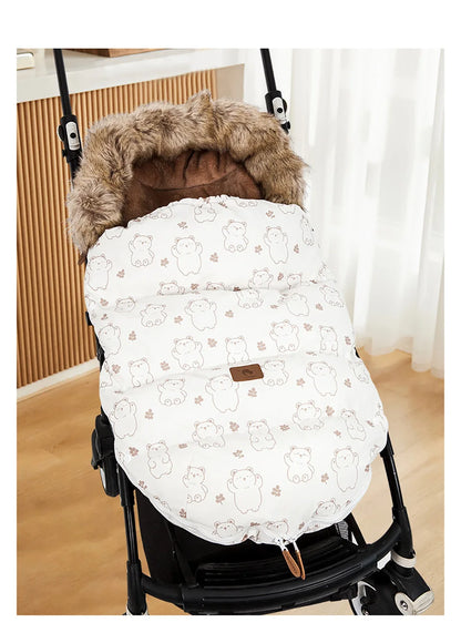 0-24Months Baby Carriage Sack Winter Warm Thicker Envelope For Discharge Stroller Footmuff Universal Pram Cover Accessories