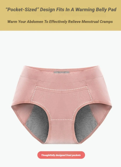 4Pcs Women'S Menstrual Panties High Waist Cotton Briefs Lingerie Physiological Pants Leak Proof Underwear Ladies Period Panty