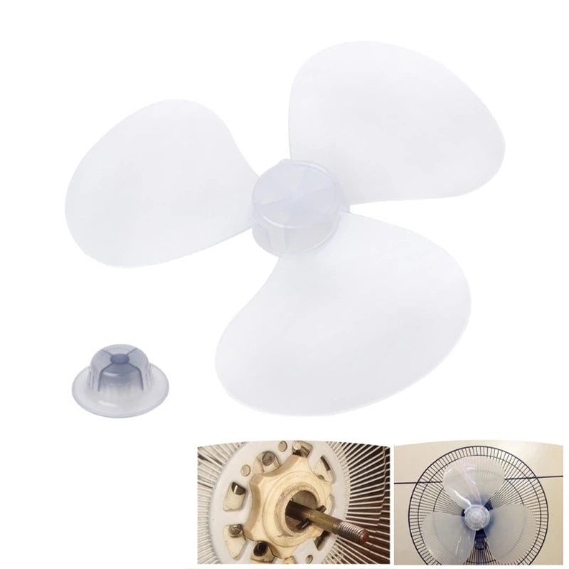 Big Wind 11/12/16inch Plastic Fan Blade 3 Leaves Stand/Table Fanner Accessories