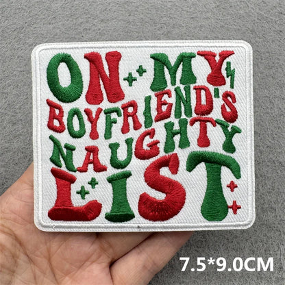 Cartoon Embroidered Patches For Clothing Slogan Letters Embroidery Patch For Clothes Iron On Patches On Clothes Jackets DIY