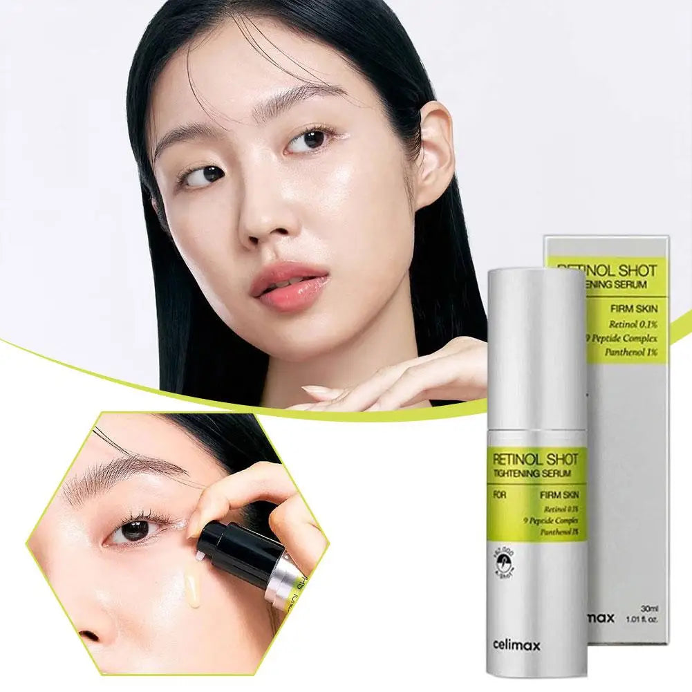 Retinol Eye Cream Set Gentle Repair Essence With Vitamin C Antiaging Treatment For Dark Circles Wrinkles Firming Under Eye Serum
