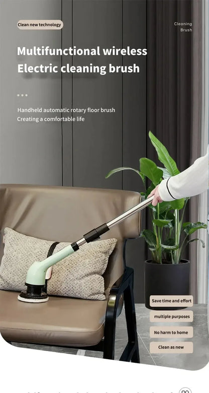 Cordless Electric Spin Scrubber For Kitchen Bathroom Toilet Tile Grout Cleaning Household Multipurpose Power Brush