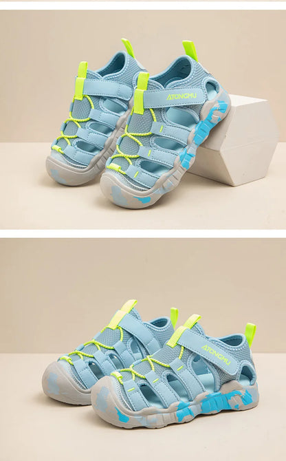Boys Girls Unisex Sandals 2026 New Summer Toddler Barefoot Beach Sandals Non-slip Comfort Versatile School Outdoor Water Shoes