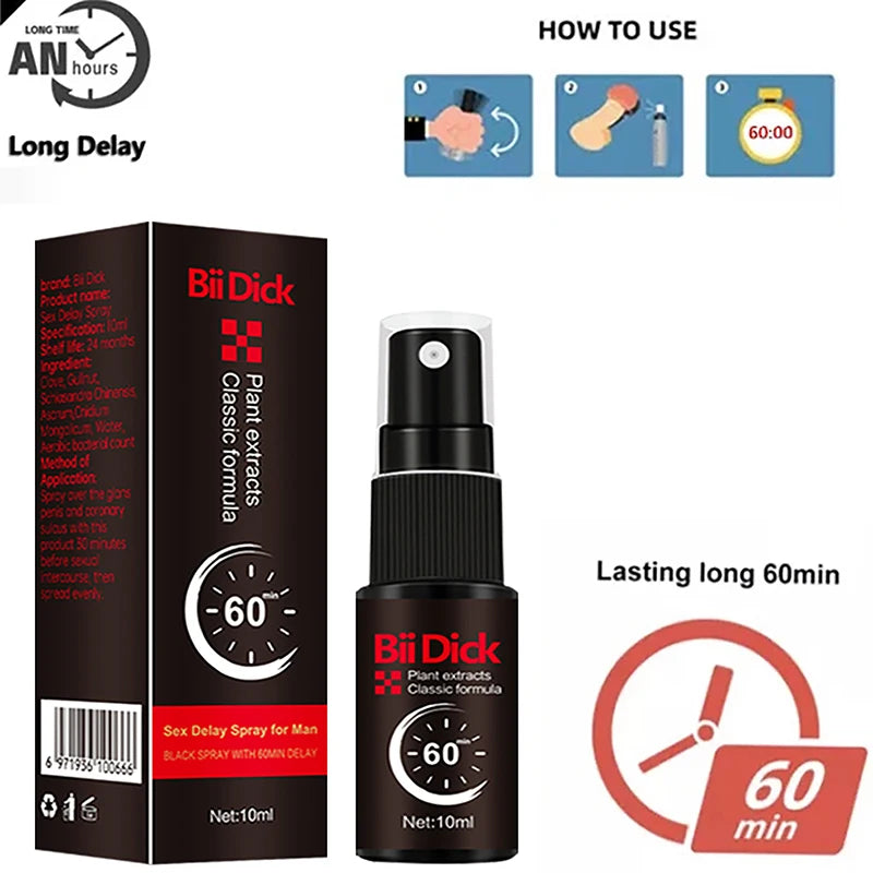 10ml 60 Minutes Spray For Man Male External Use