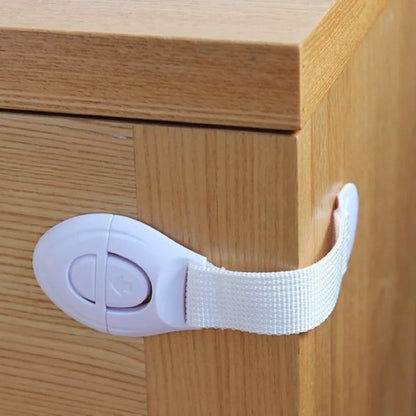 Children Safety Cabinet Locks Safe Quick and Easy Installation by Adhesive Tape Multi-Purpose Safety Locks for Cupboards Drawers