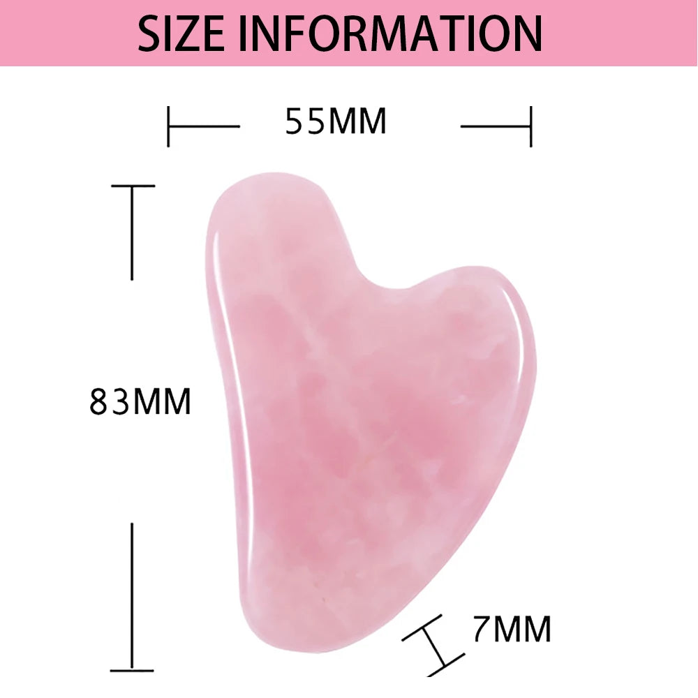 Natural Stone GuaSha Jade Facial Beauty Scraping Massage Tools Firm Skin Care Face Gua Sha SPA Physical Therapy Gue Che Roller