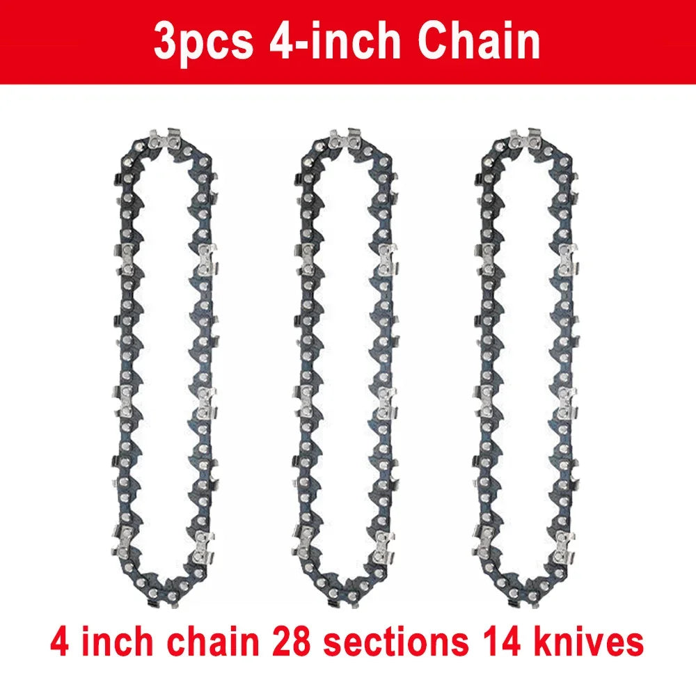1/4 chainsaw chain guide 4/6/8/10 inch portable electric saw mini chainsaw logging saw blade Pruning chain saw chain accessories