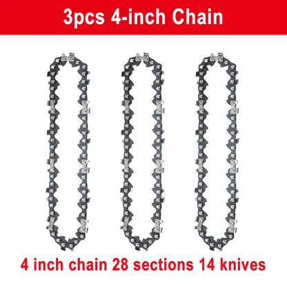 1/4 chainsaw chain guide 4/6/8/10 inch portable electric saw mini chainsaw logging saw blade Pruning chain saw chain accessories