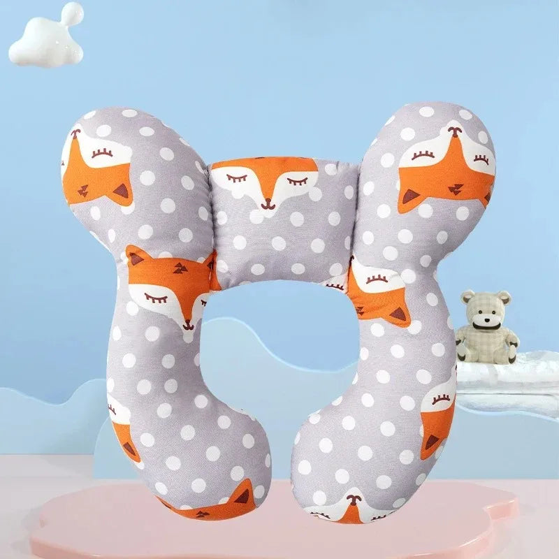 Multi-functional stroller pillow New cartoon children's U-shaped pillow soft baby pillow travel car children's pillow