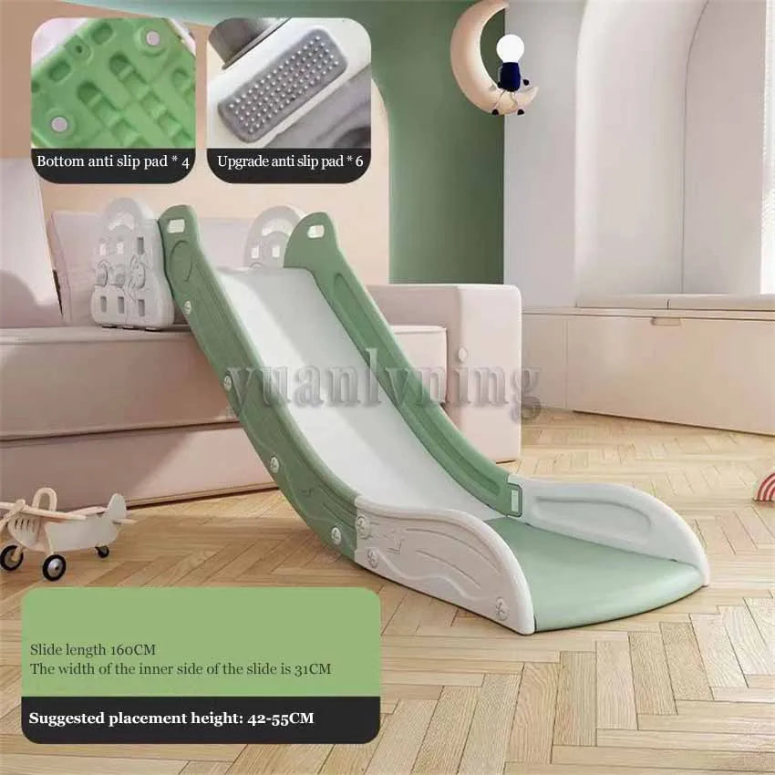 Foldable Kids Slide Adjustable Climbing Slide for Bed Sofa Stair Kids Toddler Slide Climber Toy Playground Playset Indoor