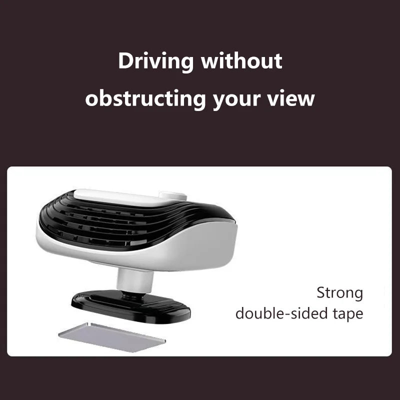 Fast Heating 12V/24V Car Heater & Defroster, Dual Speed Quick Warm Up, Front Demister for Winter Car Heating & Defogging