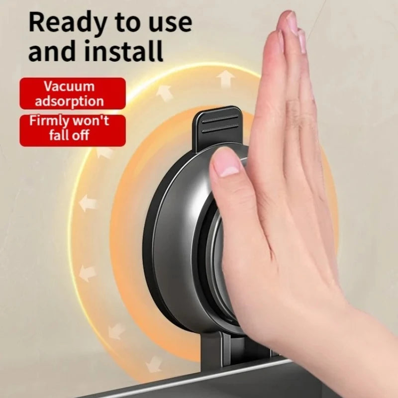 No Drill Suction Cup Suction Bathroom Rack Bathroom Shelf Toilet Space Aluminum Hanging Rack Bathroom Organizer Hang On The Wall