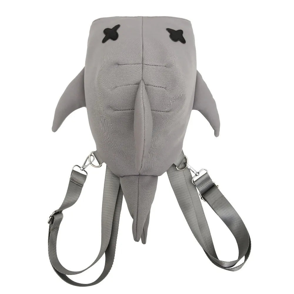 Adjustable Strap Shark Backpack Unique Design Versatile Style Large Capacity Backpack New Design Unisex Model Casual Travel Bag
