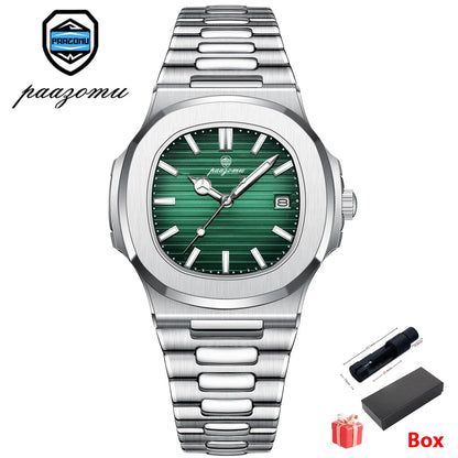 2026 New For Men Fashion Brand Male Watch Waterproof Luminous Stainless Steel Watches  Date Week Casual Quartz Men's Clock Reloj