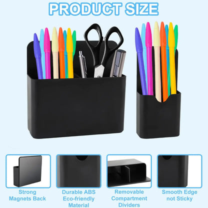 Magnet Pen Holder Magnetic Pen Cup Pencil Holder Fridge Pen Holder Storage Organizer Marker Holder For Refrigerator Cabinet