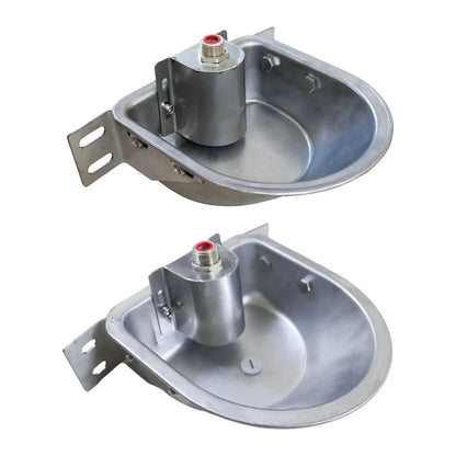 Stainless Steel Automatic Waterer Bowl for Sheep Cattle Horses Goats Dog Drinking Fountain Farm Animal Supply