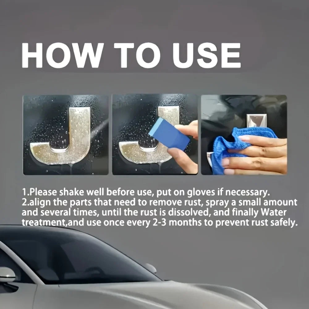 New Universal Rust Remover Spray Powerful Formula Efficient Prevents Re Rusting Fast Cleaning for Ships Cars