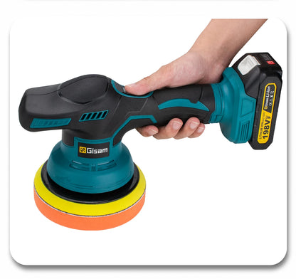 Gisam Cordless Car Polisher 8 Gears Adjustable Auto Electric Waxing Sanding Sealing Glaze Power Tool Fit Makita 18v Battery Pin