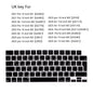 Arabic language keyboard skin for MacBook air15/pro14 pro16 M4/M3/M2/M1 waterproof dust UK key silicone keyboard protector cover