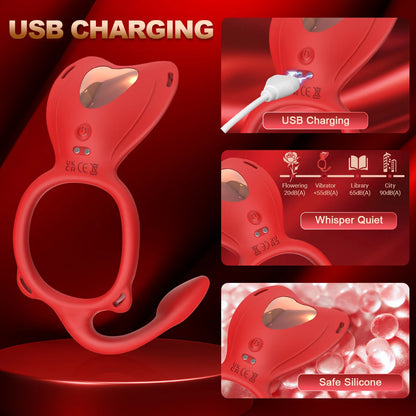 App Control Wearable Panty Vibrator Female 9 Vibration with Wireless Control Penis Ring Clitoral Stimulator Adult Sexy Toys 18+