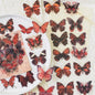 Journamm 40pcs ET Butterfly Stickers Scrapbook Supplies Creative Hand Account Materials Decoration DIY Stickers Junk Journal
