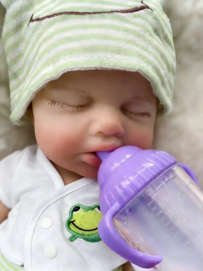 OtardDolls Loulou Can Open mouth Reborn Doll Baby Full Body Soft Silicone Bebe Doll Toys