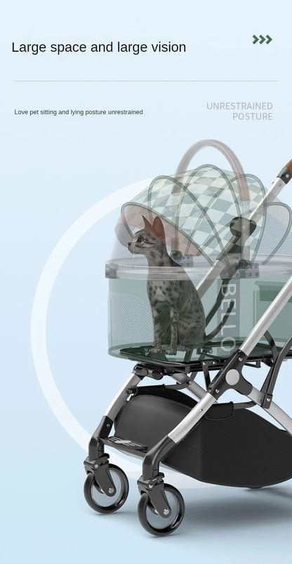 Pet strollers Aluminum tube trolley pet bag separate cat dog car car travel tourist car foldable stroller dog puppy stroller