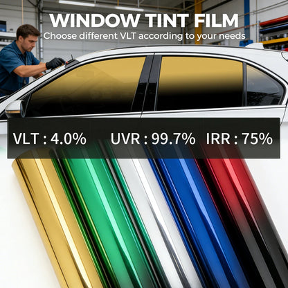 50cmx300cm Window Tinting Film for Car Glass Shading Anti-UV Protection Tinted Window Film Heat Insulation Automotive Insulfilm