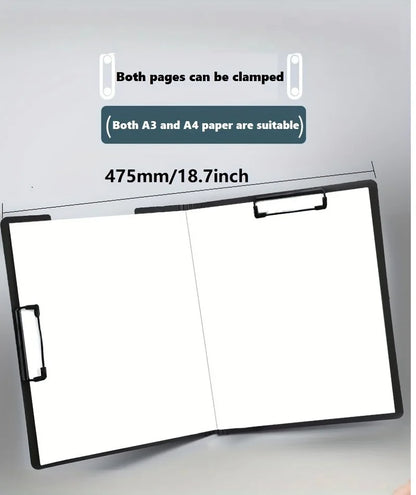 A4 Folders Board Test Paper Folder Data Storage Bag File Storage Documents Organizer Clipboard With Cover For Student Stationery