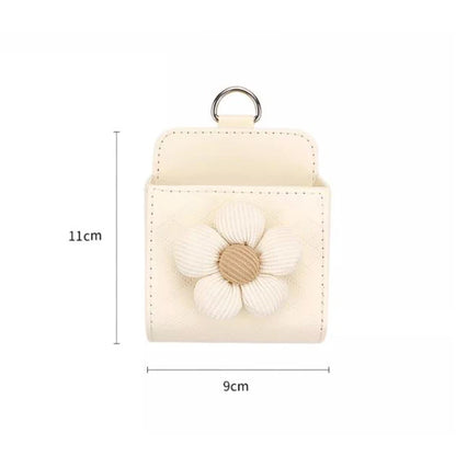 Cute Cartoon Car Outlet Air Vent Trash Box for Auto Mobile Phone Holder Pouch Organizer Auto Styling Flower Hanging Storage Bag
