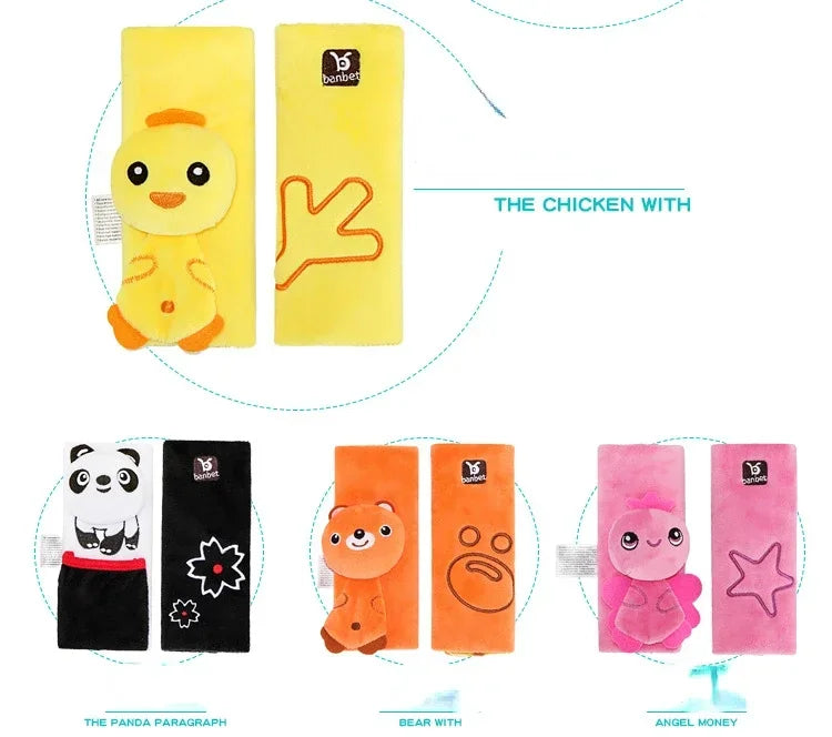 Baby Stroller Seat Belt  Cover Baby Car Seat Belt Cushions Pads Pram Accessories Baby Neck Pad Protector