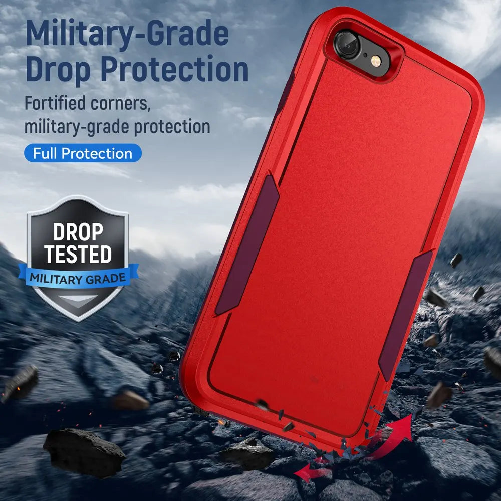 For iPhone SE 3 2022 Case Shockproof Hybrid Case Dual Layer Design Hard Cover For iPhone SE 2 2020/iPhone 6/6S/7/8 Plus Cases