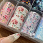 10Rolls Lacce Flower  Nail Foils Transfer Paper  Nail Art Stickers  Manicure Set Decal  Nails Decoration