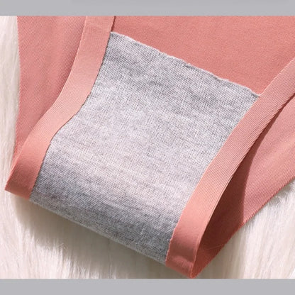 4PCS/Set Seamless Brazilian Panties Women's Sexy Lingerie Cool Ice Silk Low Waist Briefs Soft Solid Ultra-thin Bikini Underwear