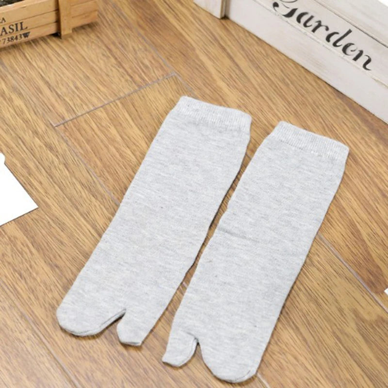 Bamboo Japanese Men And Women Summer Fiber Two Finger Socks Black Kimono Flip Flop Sandal Split Ninjia White Tabi Toe