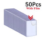 1/25/50Pcs Transparent Korean Kpop Card Sleeve with Protective Film Clear Card Holder Idol Photo Game Card Holders Cover 35PT