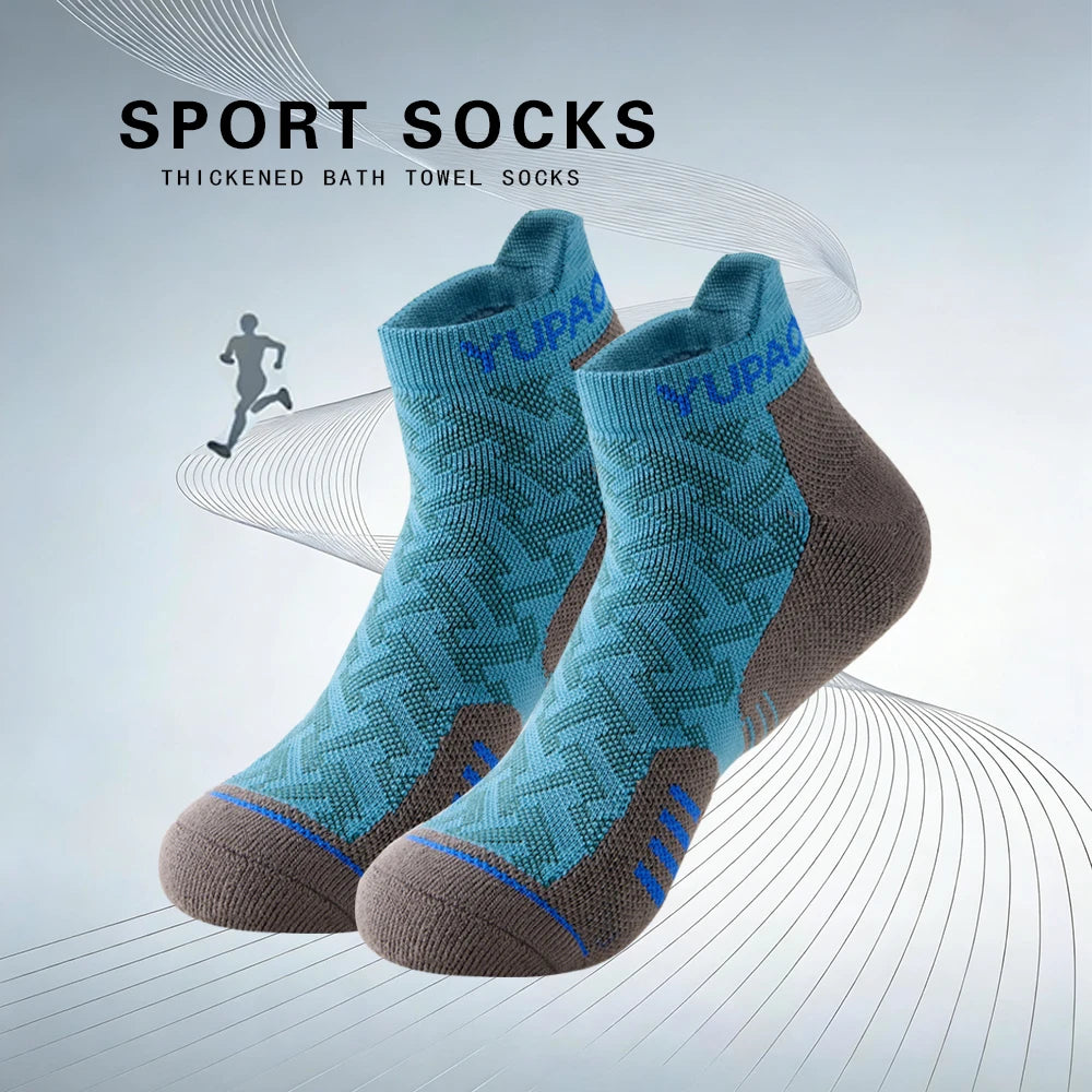 1/3 Pairs New Men's Professional Sports Short Socks Thick Towel Quick Dry Wicks Men's Fitness Running Ankle Socks For Man Gift