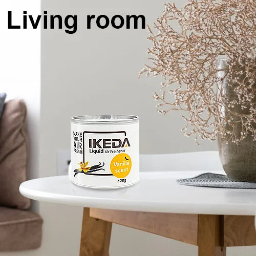 IKEDA Liquid Air Freshener - 120 grams. Provides fresh fragrance for both Car and indoor air, effectively deodorizes