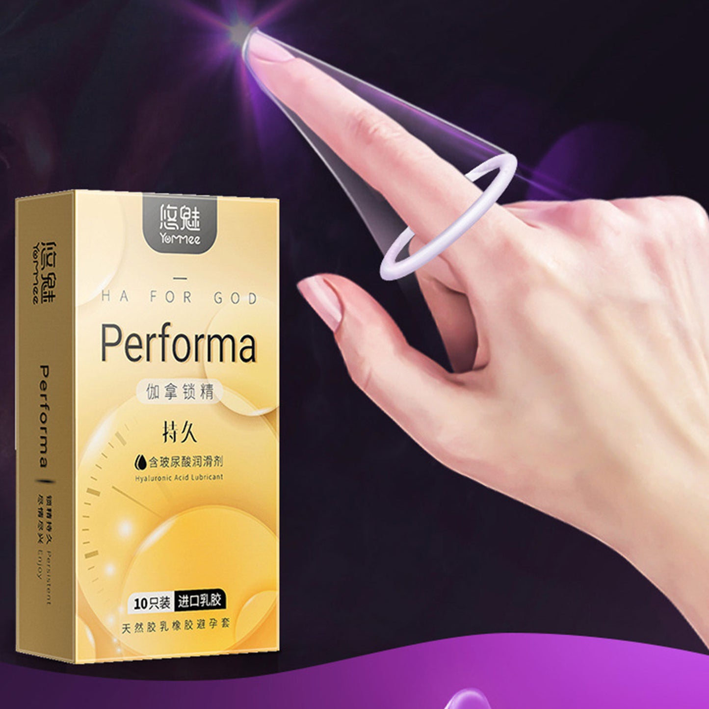 Unusual thin Condoms for couple Women G-spot Stimulation condom with mustache spike sleeve presentations Adult sex products