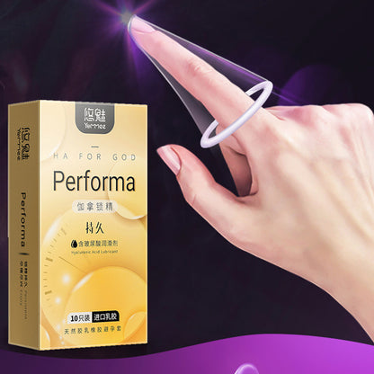 Unusual thin Condoms for couple Women G-spot Stimulation condom with mustache spike sleeve presentations Adult sex products