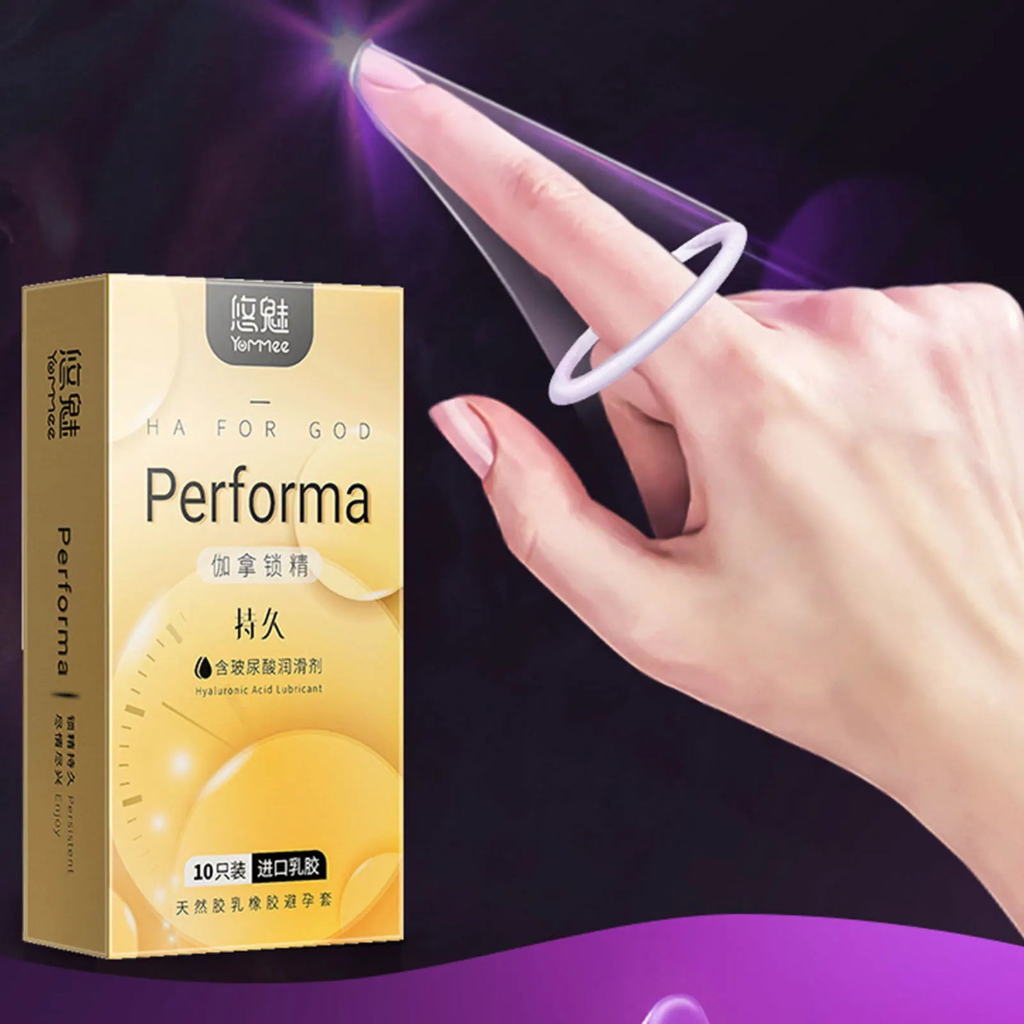 Unusual thin Condoms for couple Women G-spot Stimulation condom with mustache spike sleeve presentations Adult sex products