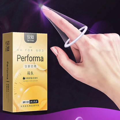 Unusual thin Condoms for couple Women G-spot Stimulation condom with mustache spike sleeve presentations Adult sex products