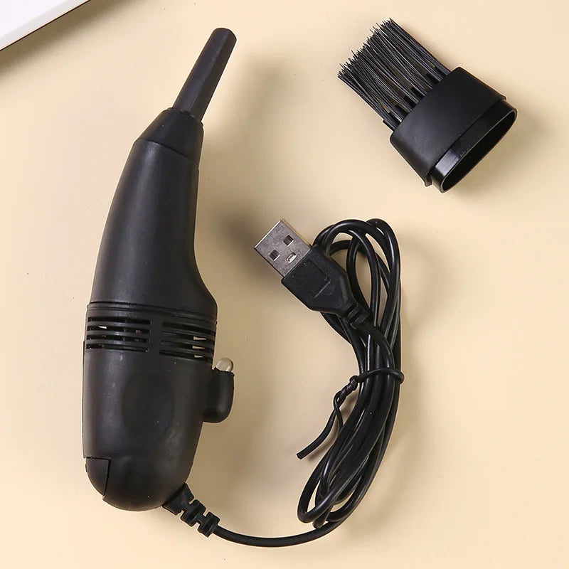 Keyboard Cleaner Mini USB Keyboard Vacuum Cleaner Portable Computer Cleaning Brush for Laptop PC Desk Dust Removal