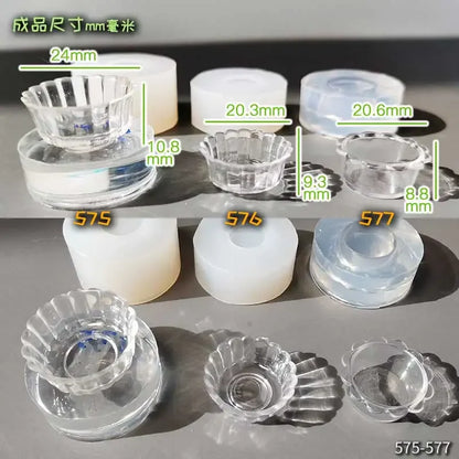 Miniature Food Play Mini Vintage Plate Fruit Plate Dinner Plate Doll House Mini Baking Baking Pan Organizer Jar Silicone Mold