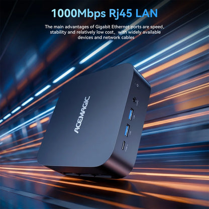 ACEMAGIC K1 MINI PC AMD Ryzen Embedded R2544 16GB LPDDR4 RAM 512GB SSD Windows 11 Pro MINI Computer Wifi5 BT4.2 4K Triple Display